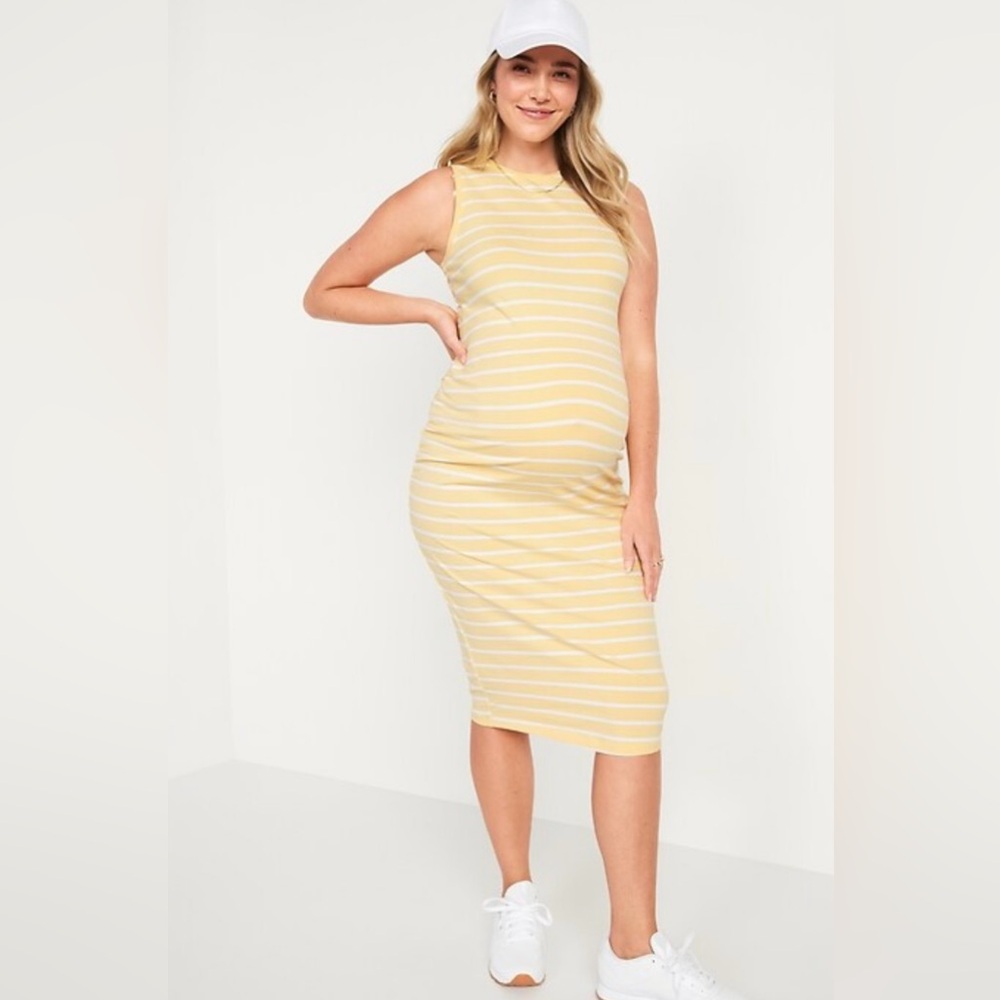 Old Navy Maternity stripe tank dress